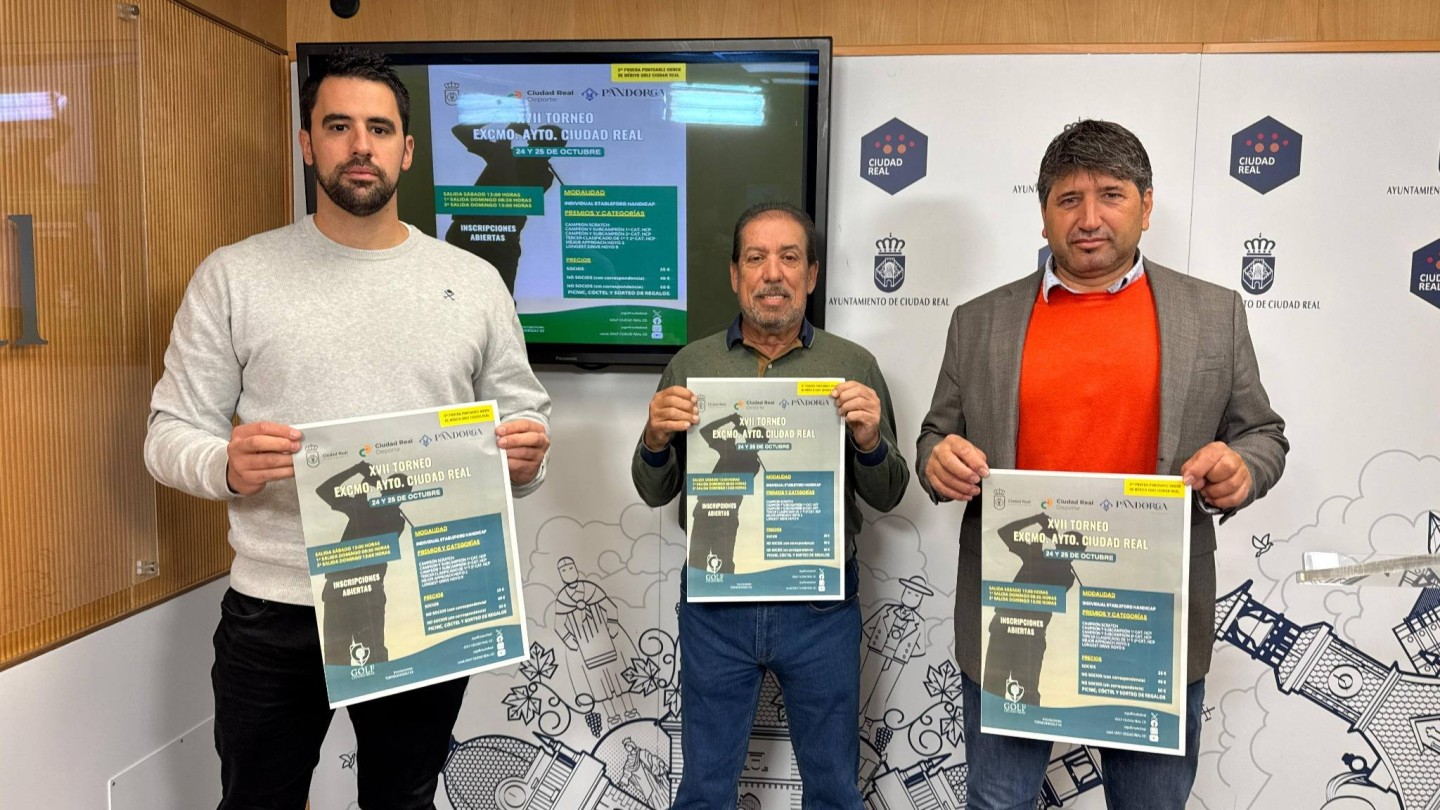 17o torneo de golf del ayuntamiento de ciudad real decide la orden de