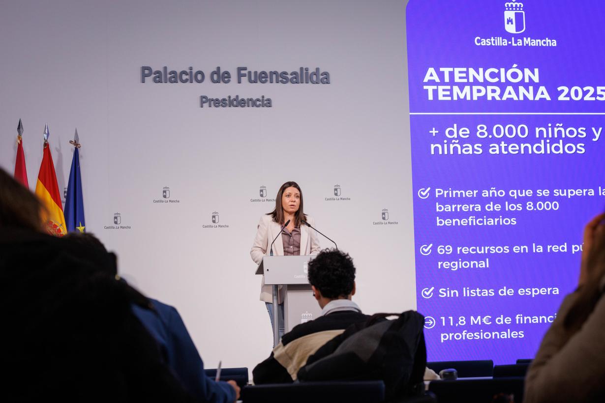 Castilla-La Mancha supera 8.000 menores en Atención Temprana y amplía red con 7 recursos