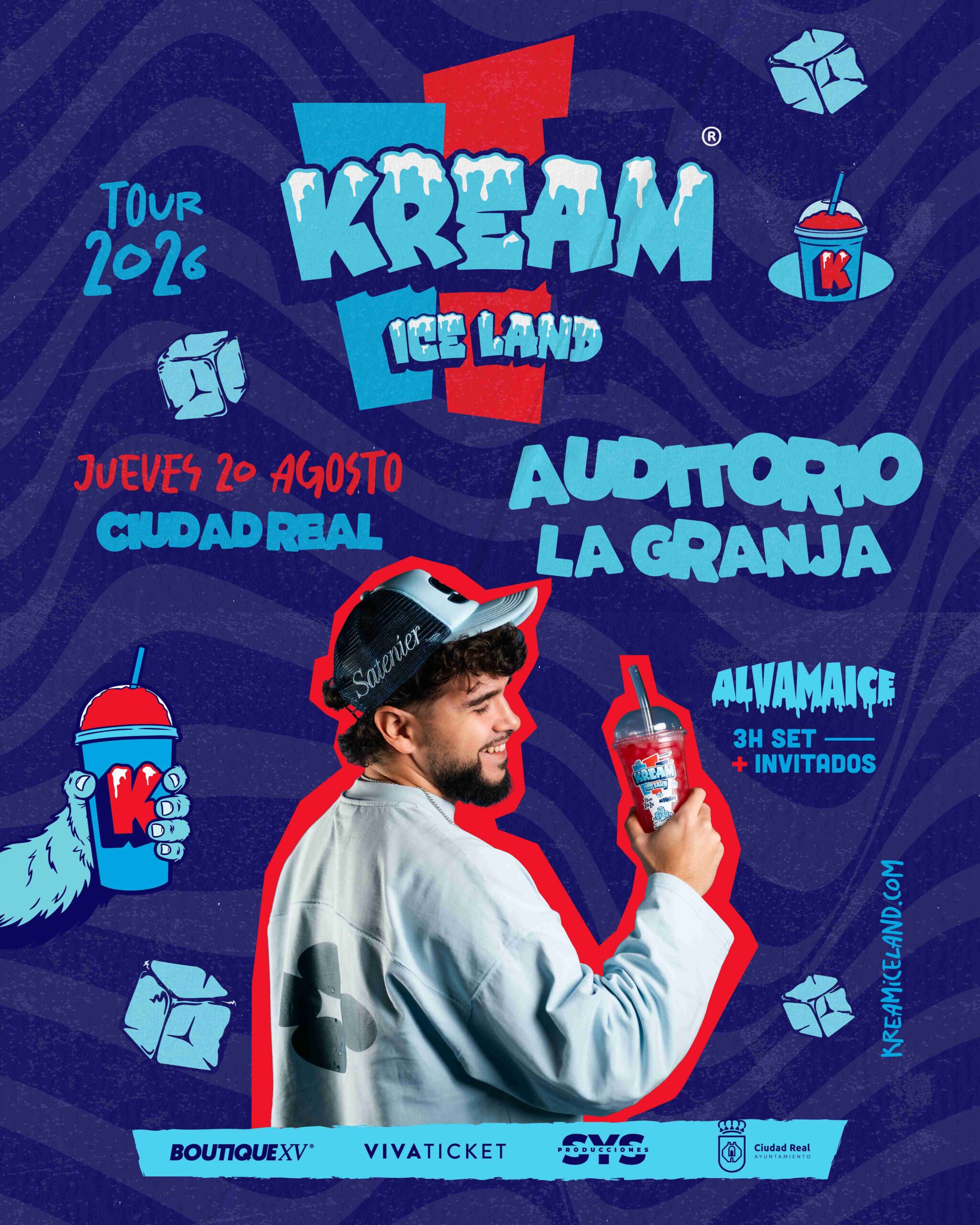 KREAM ICE LAND llega a Ciudad Real como única fecha en Castilla-La Mancha