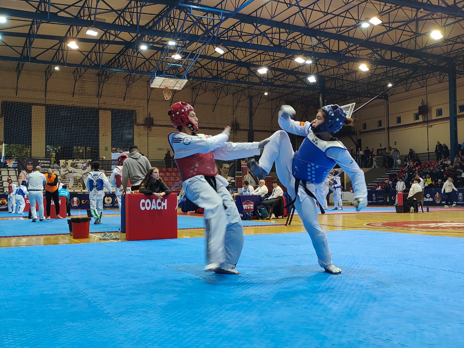 Más de 1.200 deportistas participan en el IX Open Internacional Don Quijote de Taekwondo