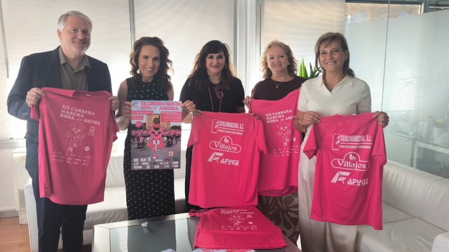 ciudad real acoge la 12a carrera marcha rosa de amuma el 27 de