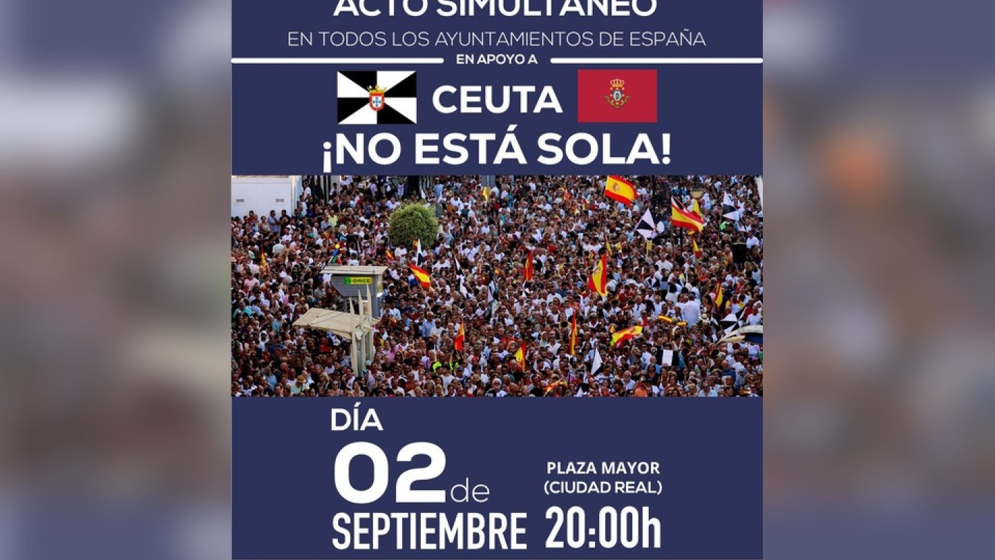 el ayuntamiento de ciudad real participa en la concentracion por ceuta de la